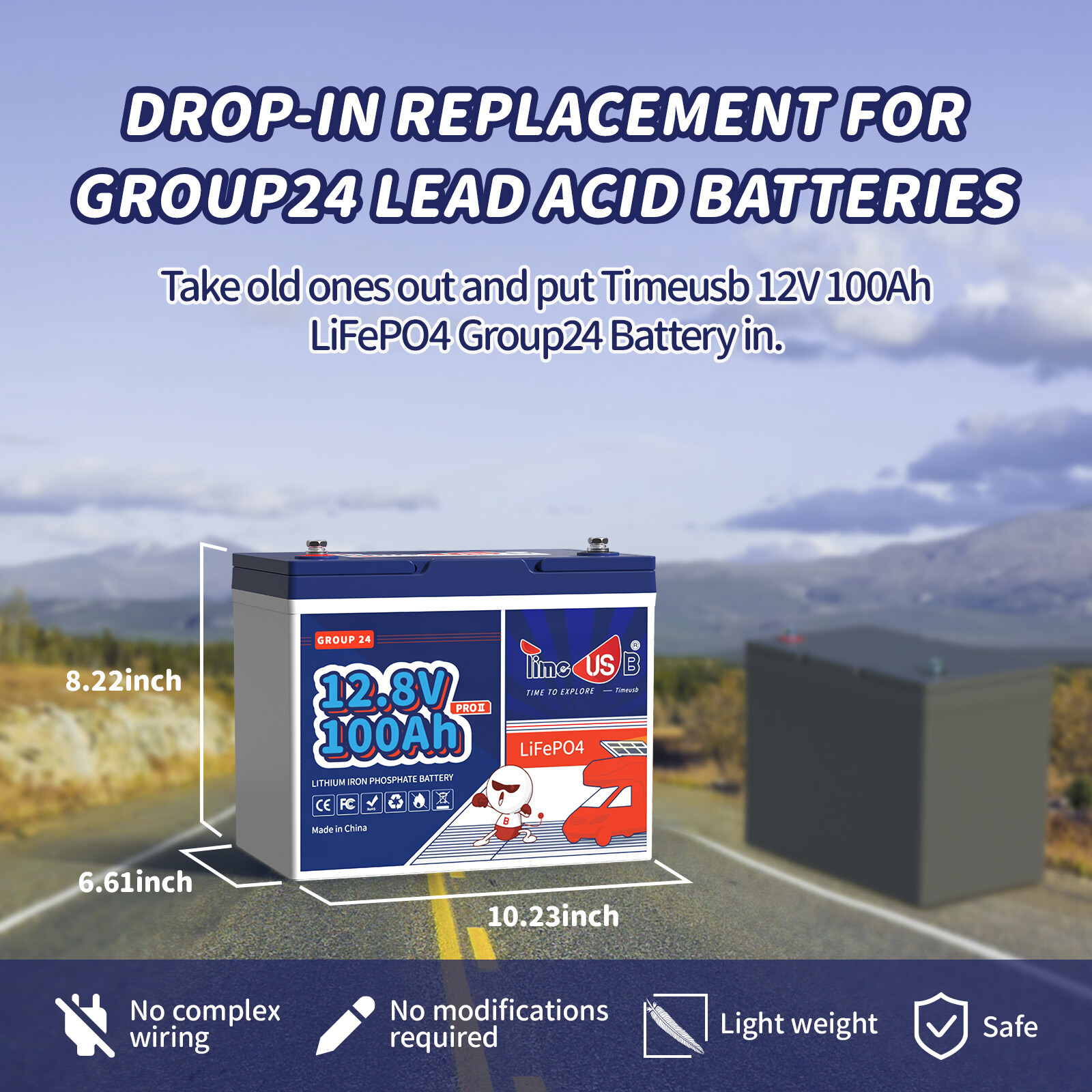 12V/24V 50Ah 00Ah 200Ah Lithium Battery DeepCycle LiFePO4 for Solar Off-grid LOT