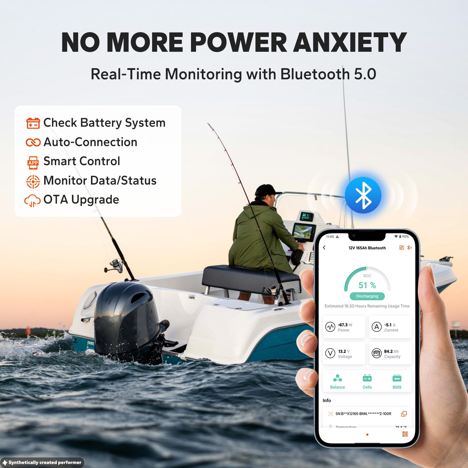 LiTime 12V 140Ah Dual Use LiFePO4 Starting Battery CCA 900 For Outboard Motor