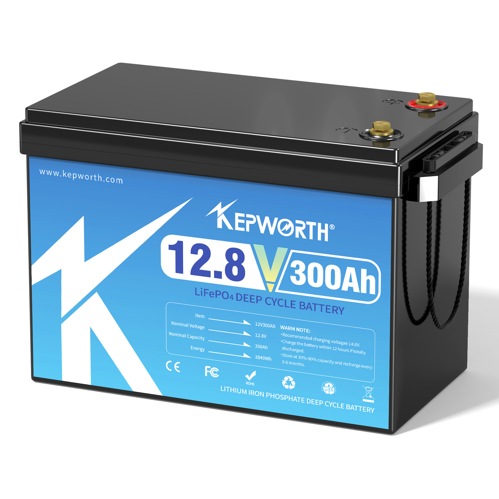 12V 300Ah LiFePO4 Battery BMS Solar 10 years lifespan 20000+Deep Cycle RV Camper