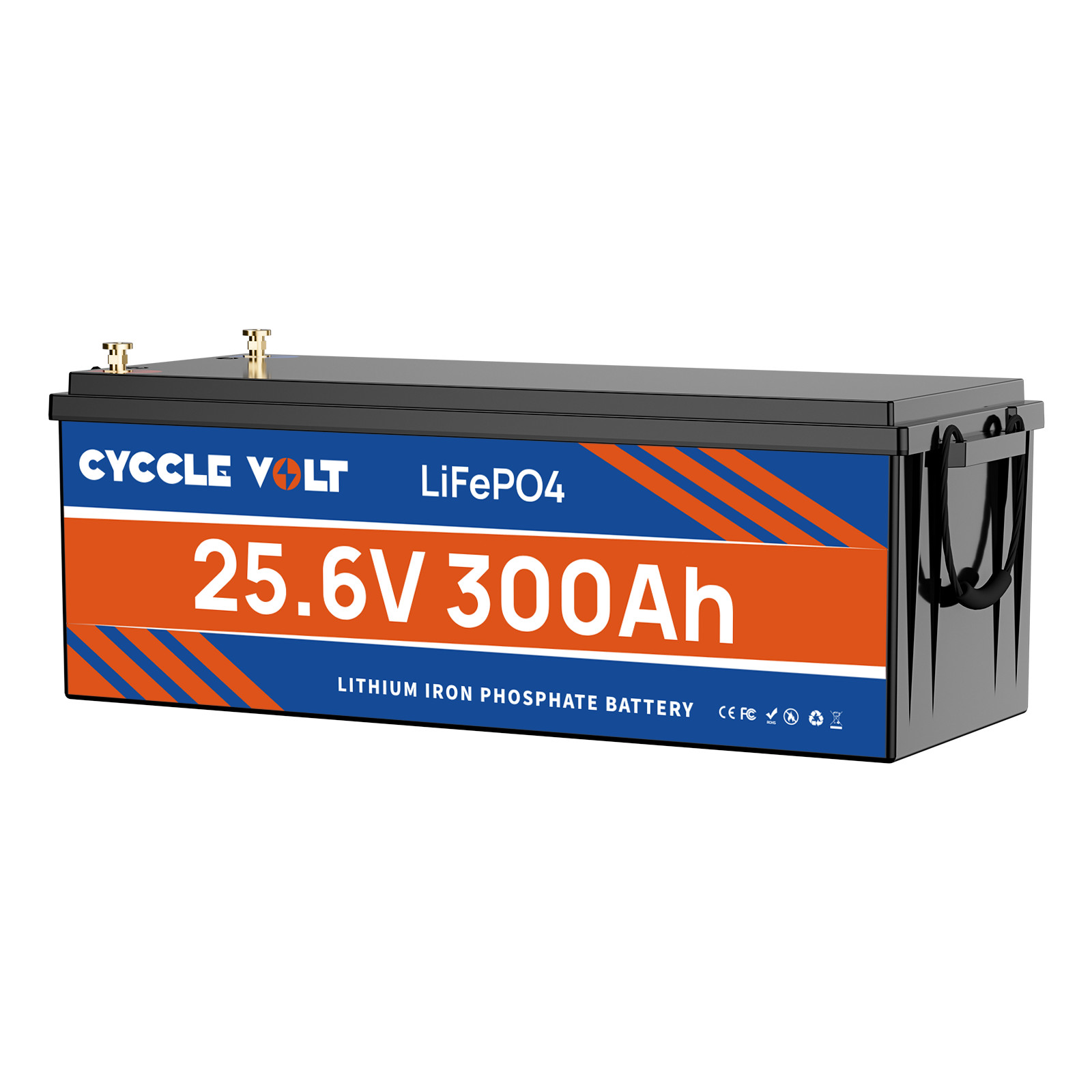 LiFePO4 24V 300Ah Lithium Battery 7680Wh Deep Cycle 200A BMS RV Solar Boat