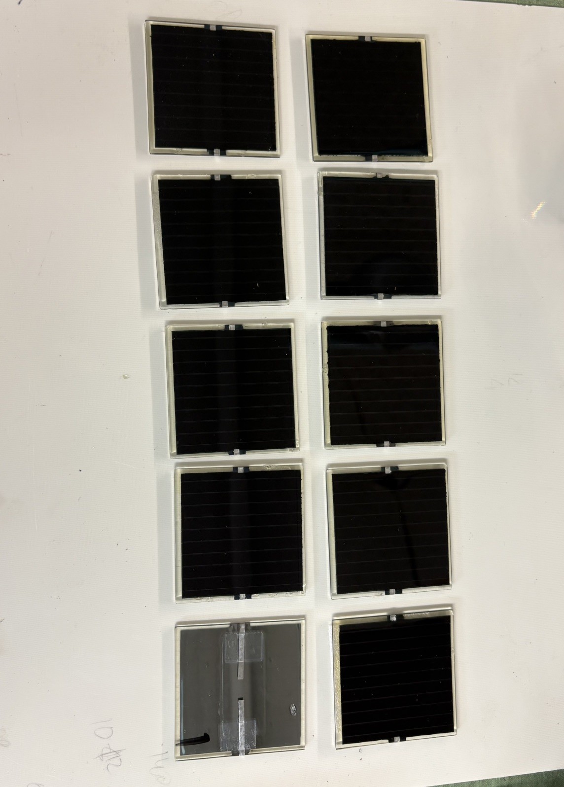 Set of 10 CIS Solar Cells 60mm sq. Panel Photovoltaic Science Fair Project