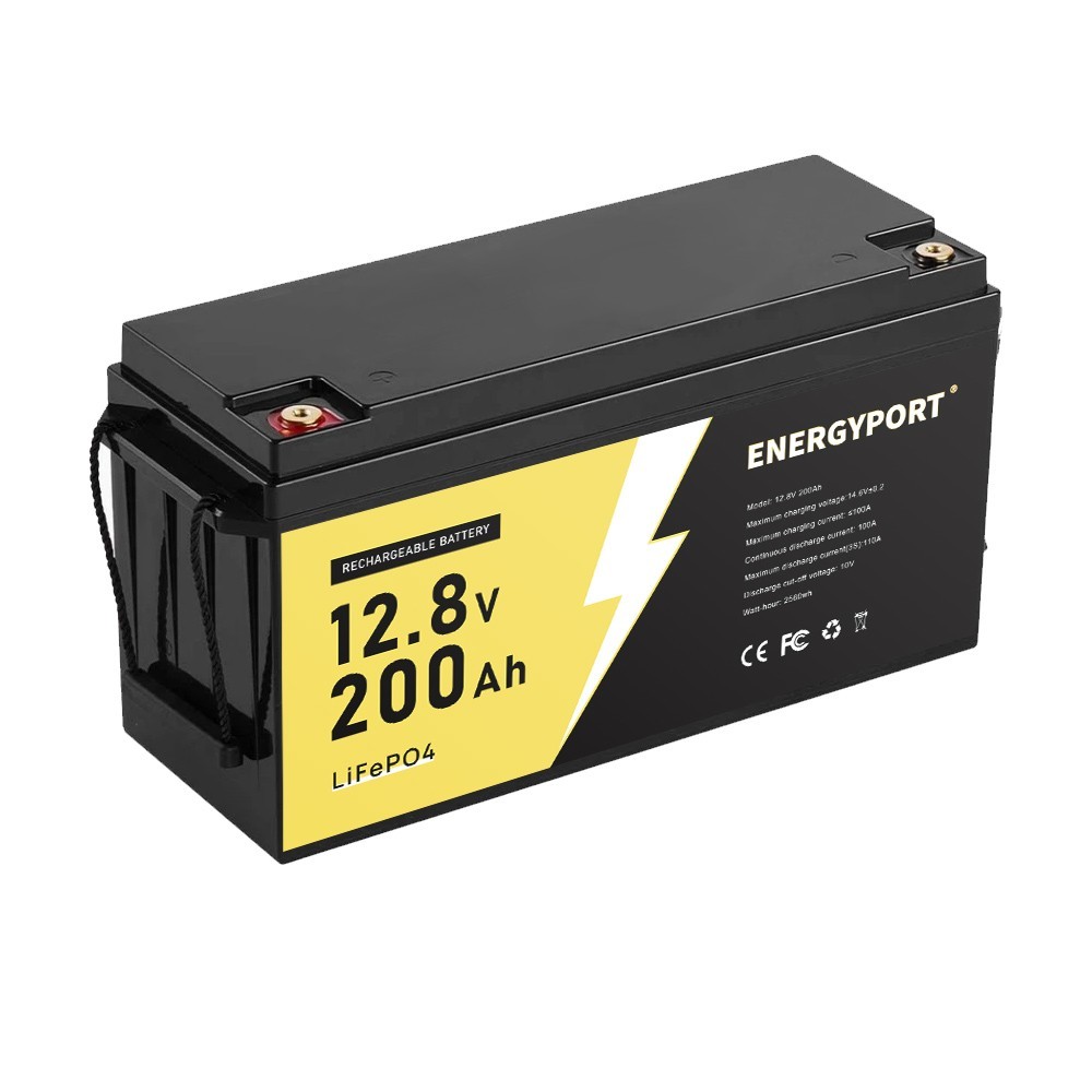 12V 100Ah 200Ah LiFePO4 Lithium Battery BMS Deep Cycle for Marine Solar Off-grid