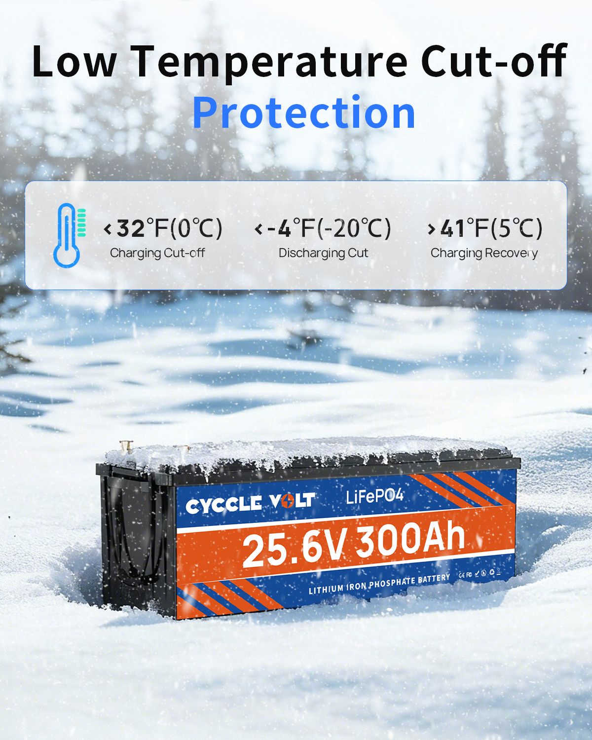 LiFePO4 24V 300Ah Lithium Battery 7680Wh Deep Cycle 200A BMS RV Solar Boat