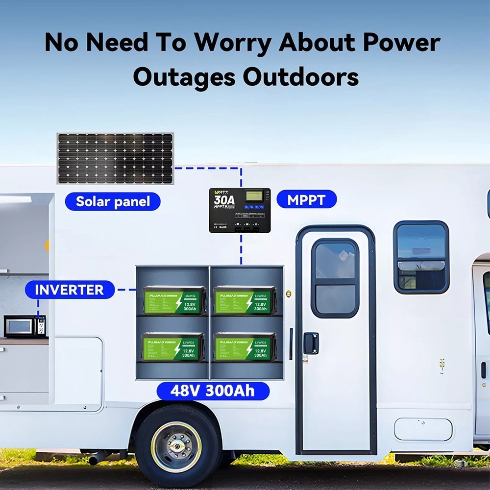 2x 300AH 12V Lithium LiFePO4 Battery 15000+ Deep Cycle BMS for Solar Off-grid RV