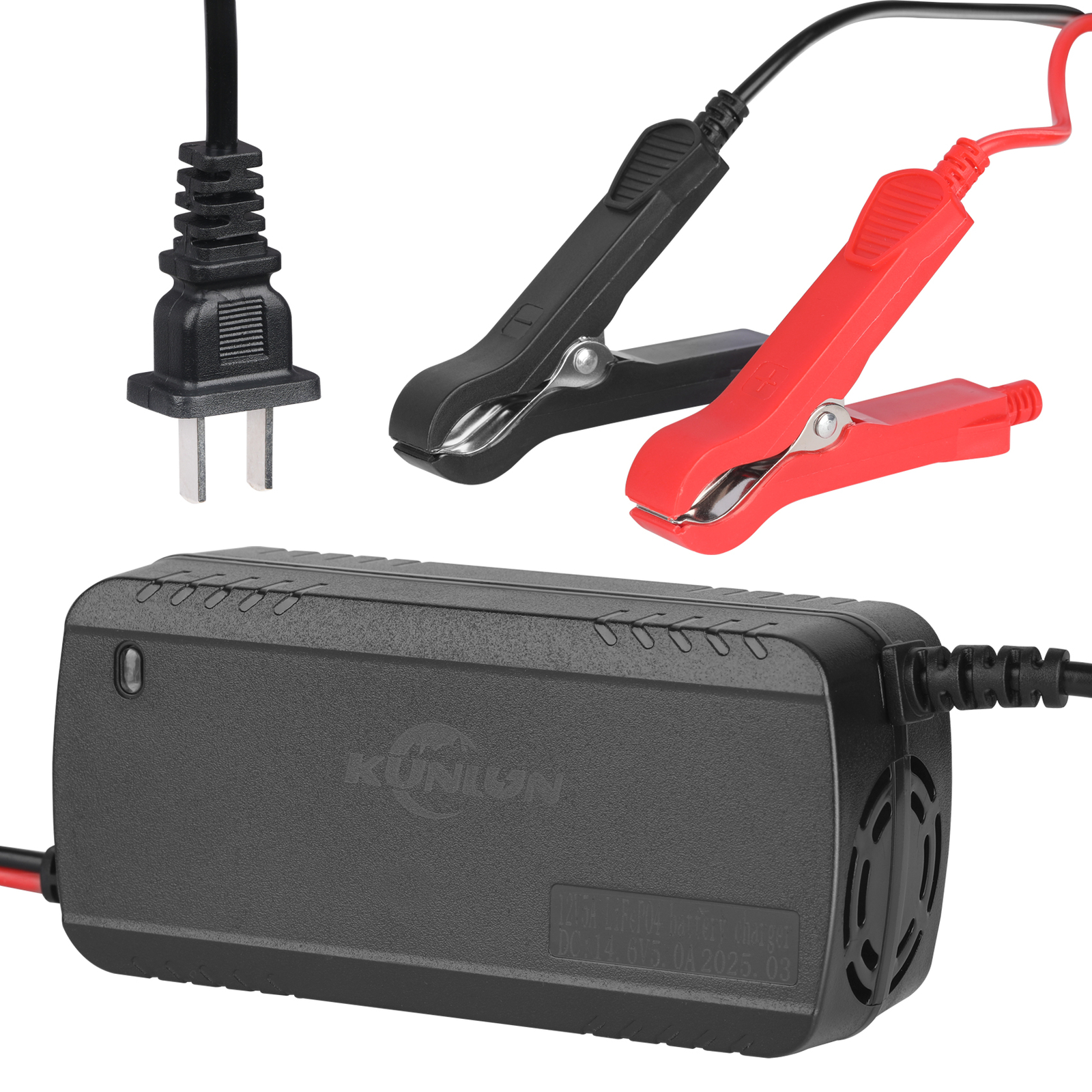 12V 10Ah LiFePo4 Lithium Battery Rechargeable for Marine RV Solar +5A Charger US