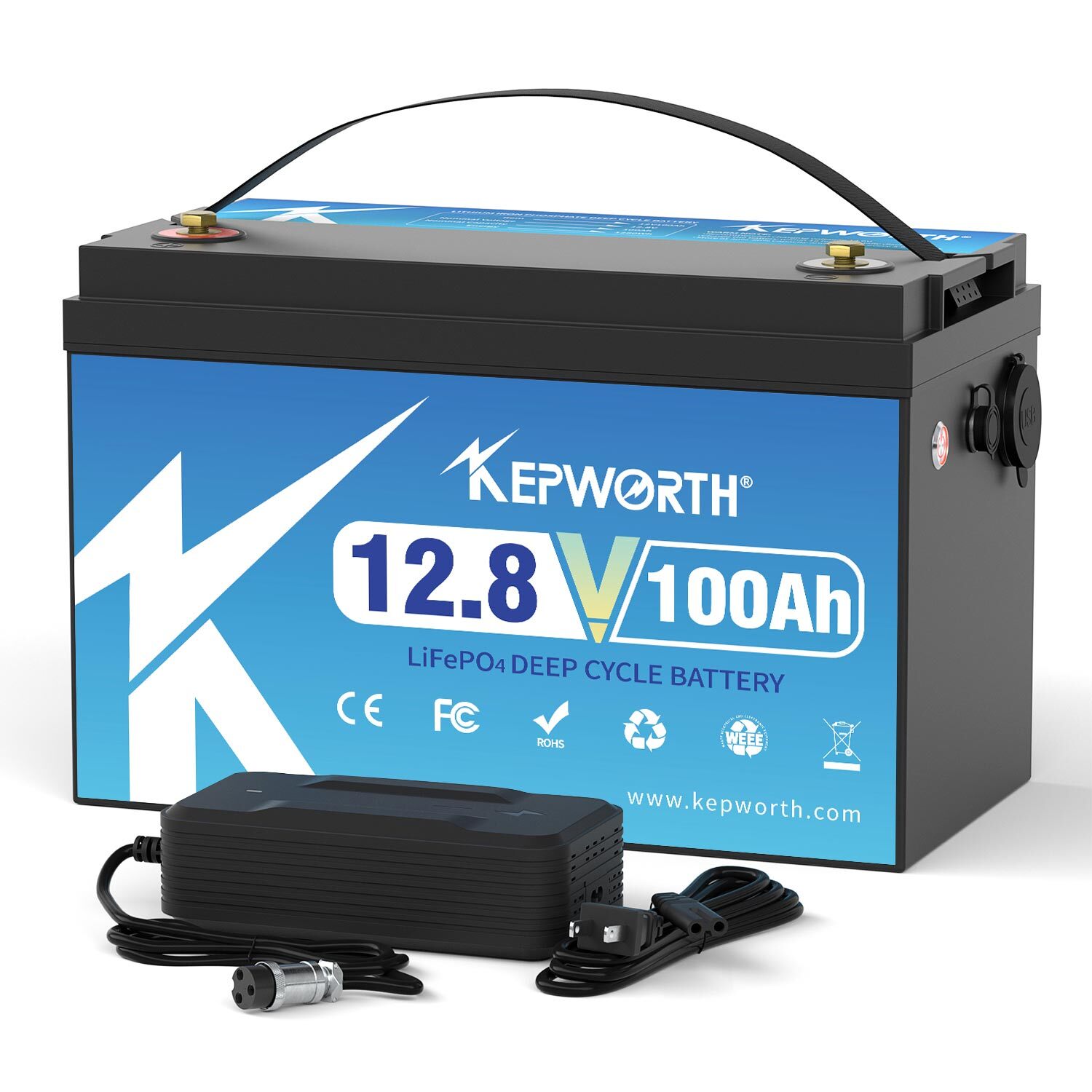 12V 100Ah LiFePO4 Battery BMS Solar 20000+Deep Cycle RV Camper Trolling motor