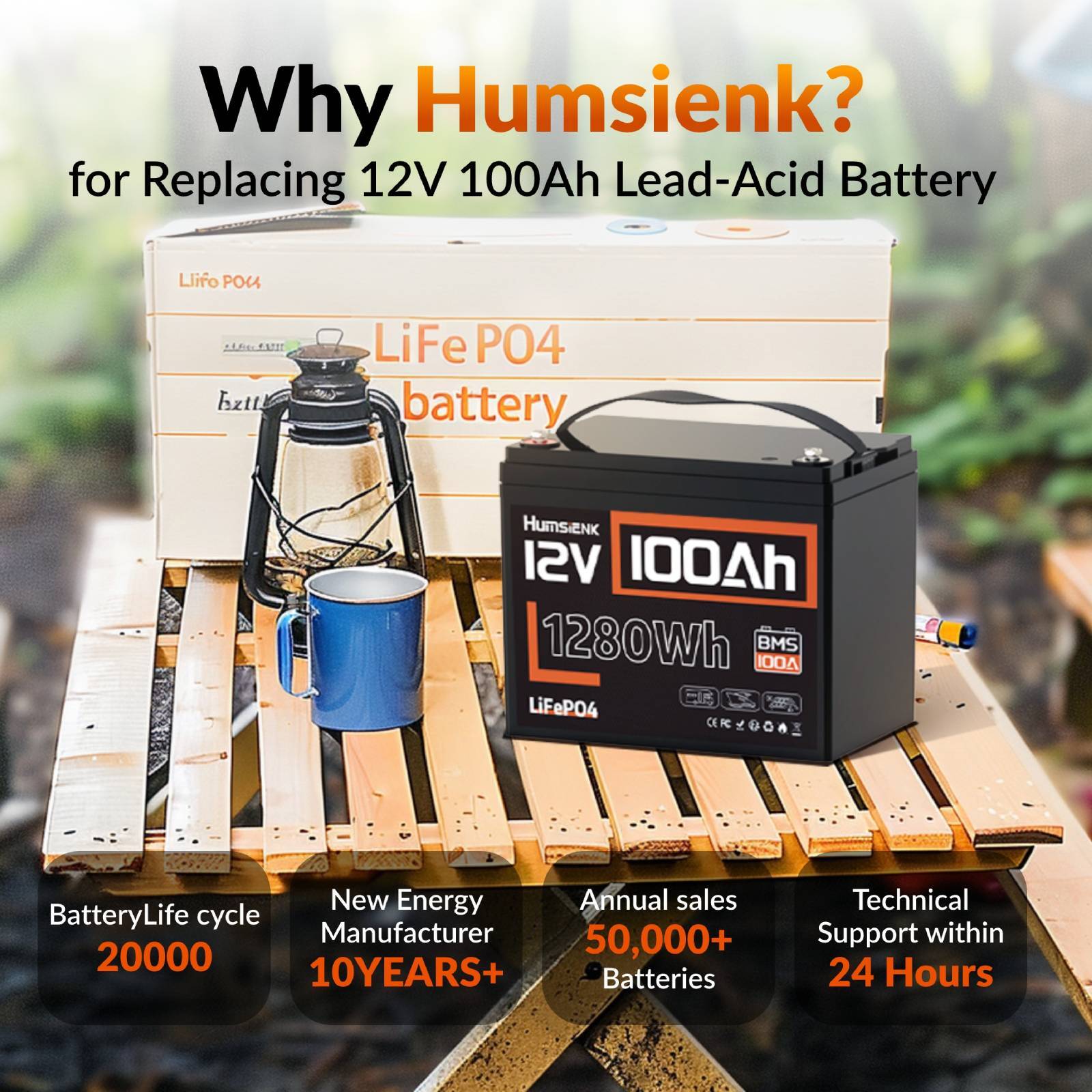 12V 100Ah Lithium Battery LiFePO4 Group Deep Cycle 100A BMS Solar Boat Marine