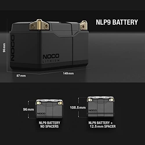 Lithium NLP9: Ultra-Light 12V Lithium Powersport Battery – Group 9 – 3Ah –