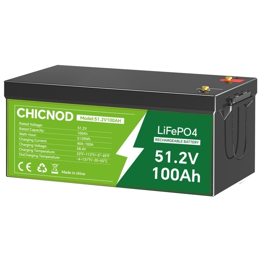 51.2V 100Ah LiFePO4 Bluetooth Lithium Battery 48V 100Ah with BMS For Solar Camp