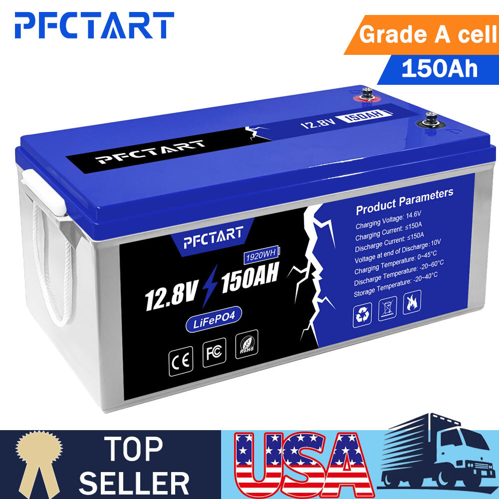 150AH 300AH 12V 48V Deep cycle LiFePO4 Lithium Battery for RV Solar Home