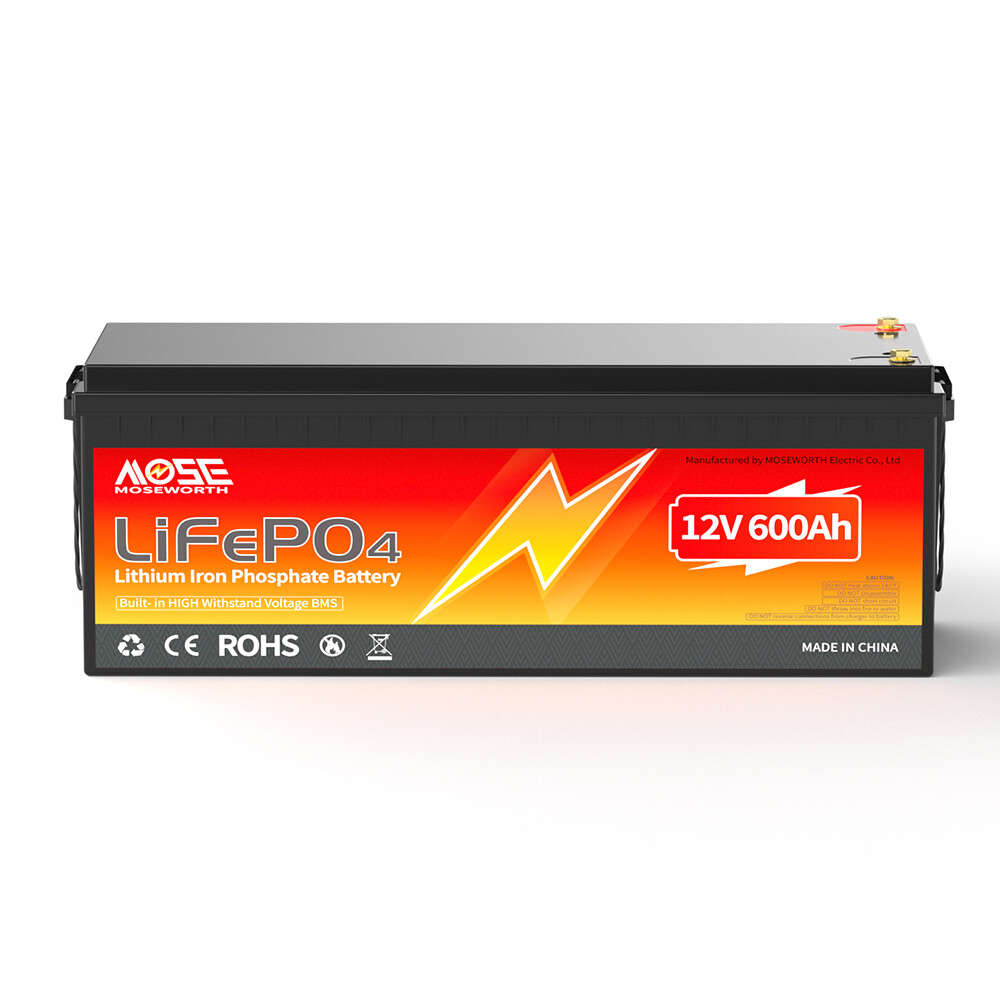 12V 600AH LiFePO4 Lithium Battery 200A BMS 15000+ cycles RV Solar Marine 7680Wh