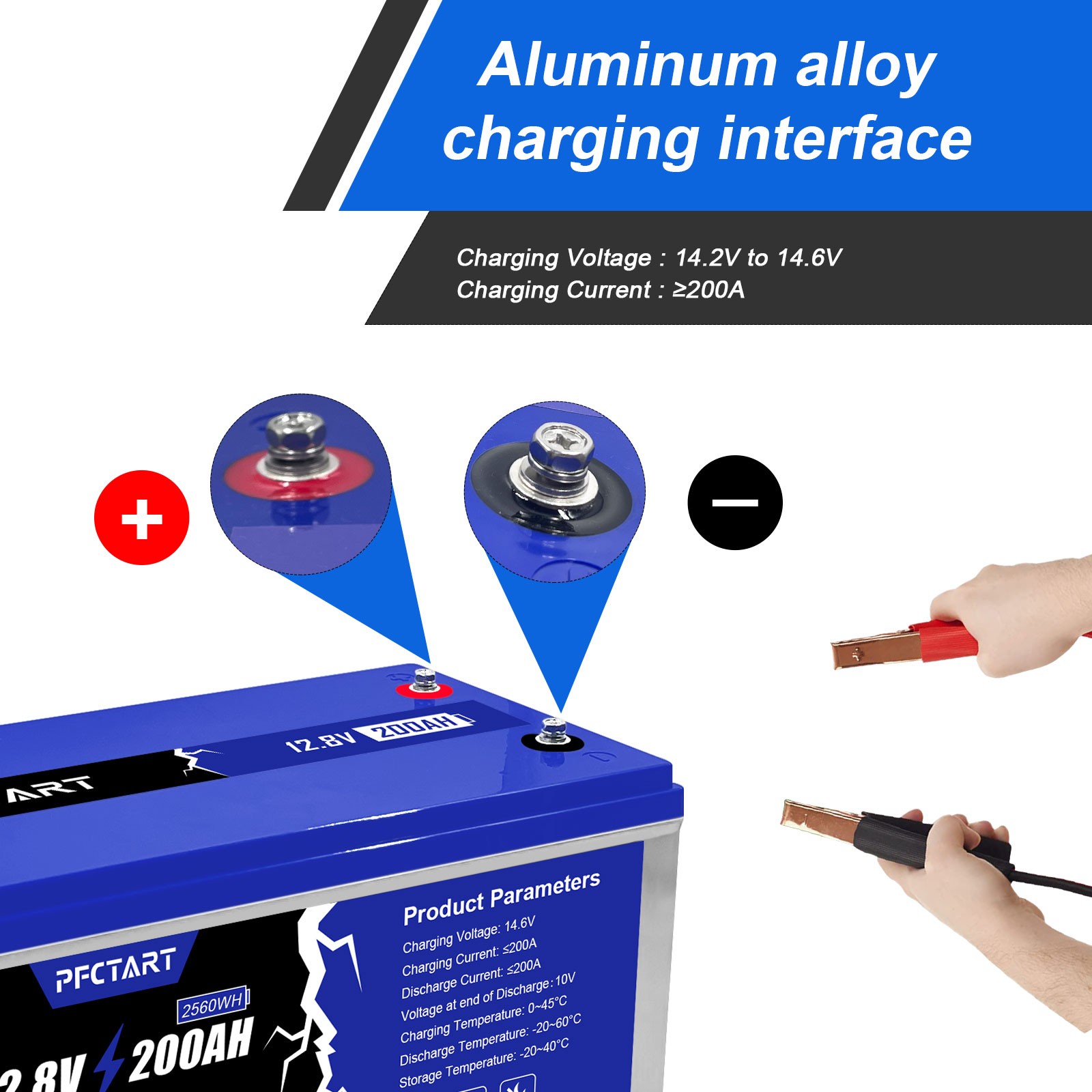 12V 200Ah LiFePO4 Lithium Battery Deep Cycle Rechargeable For RV Boat Camping