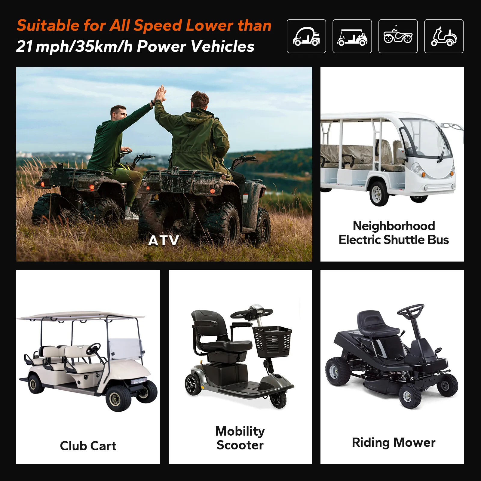 48V 105Ah Lithium Golf Cart Battery Built-in Smart 200A BMS +20A Charger 10Year