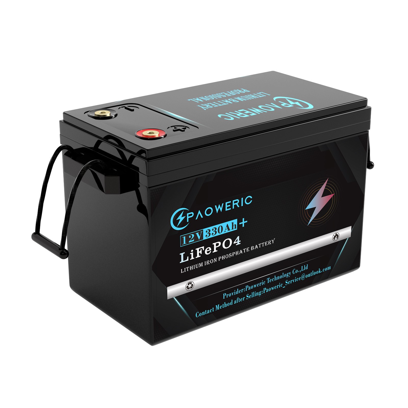 12V 24V 300Ah 330ah LiFePO4 Lithium Battery 200A BMS for RV,Off-grid,Solar Power