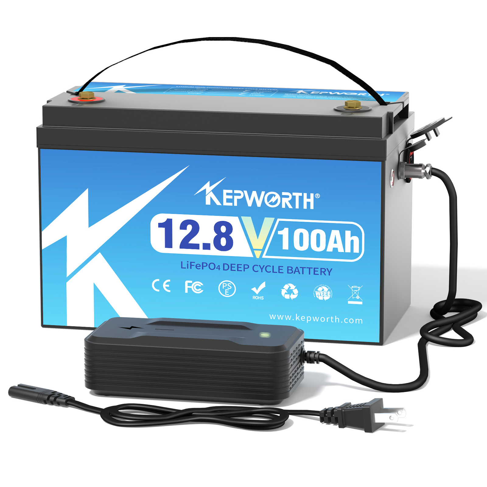 12V 100AH Lithium Battery LiFePO4 BMS 15000 Deep Cycle RV Trolling Motor Marine