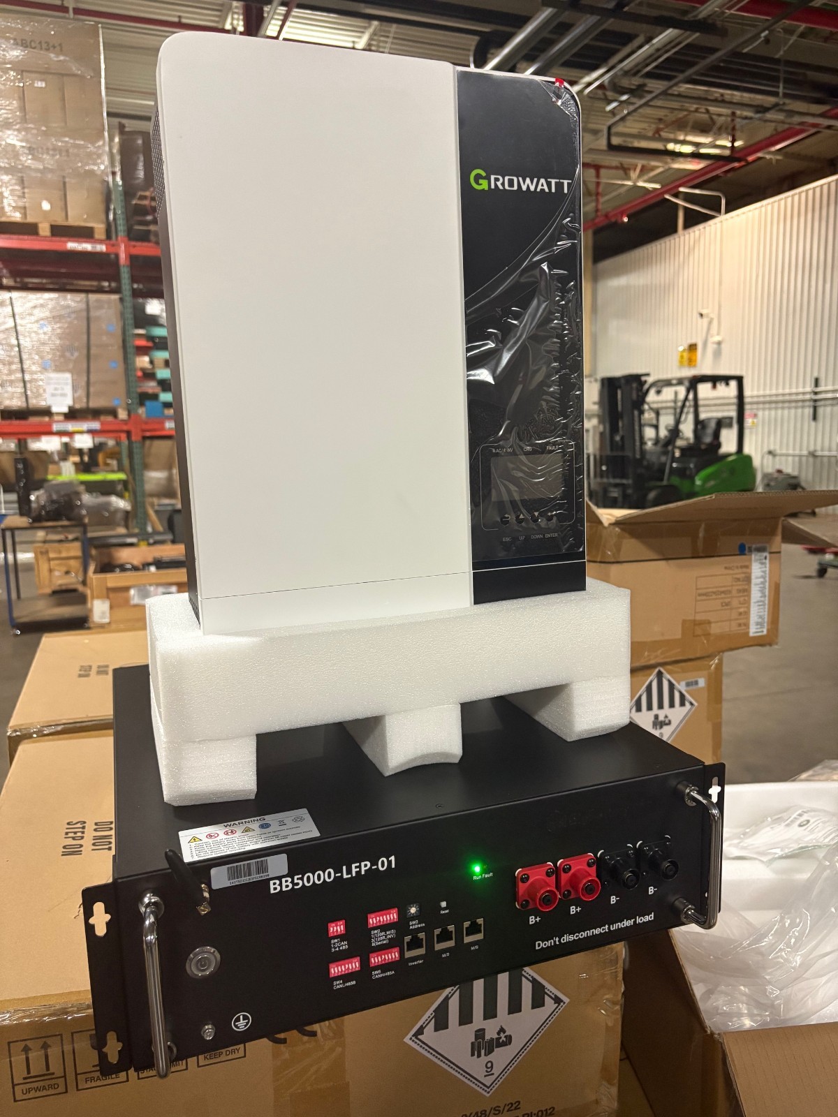 UHome 48V 100Ah LiFePO4 Battery 5kW 48V Inverter Charger Home Off-Grid Hybrid
