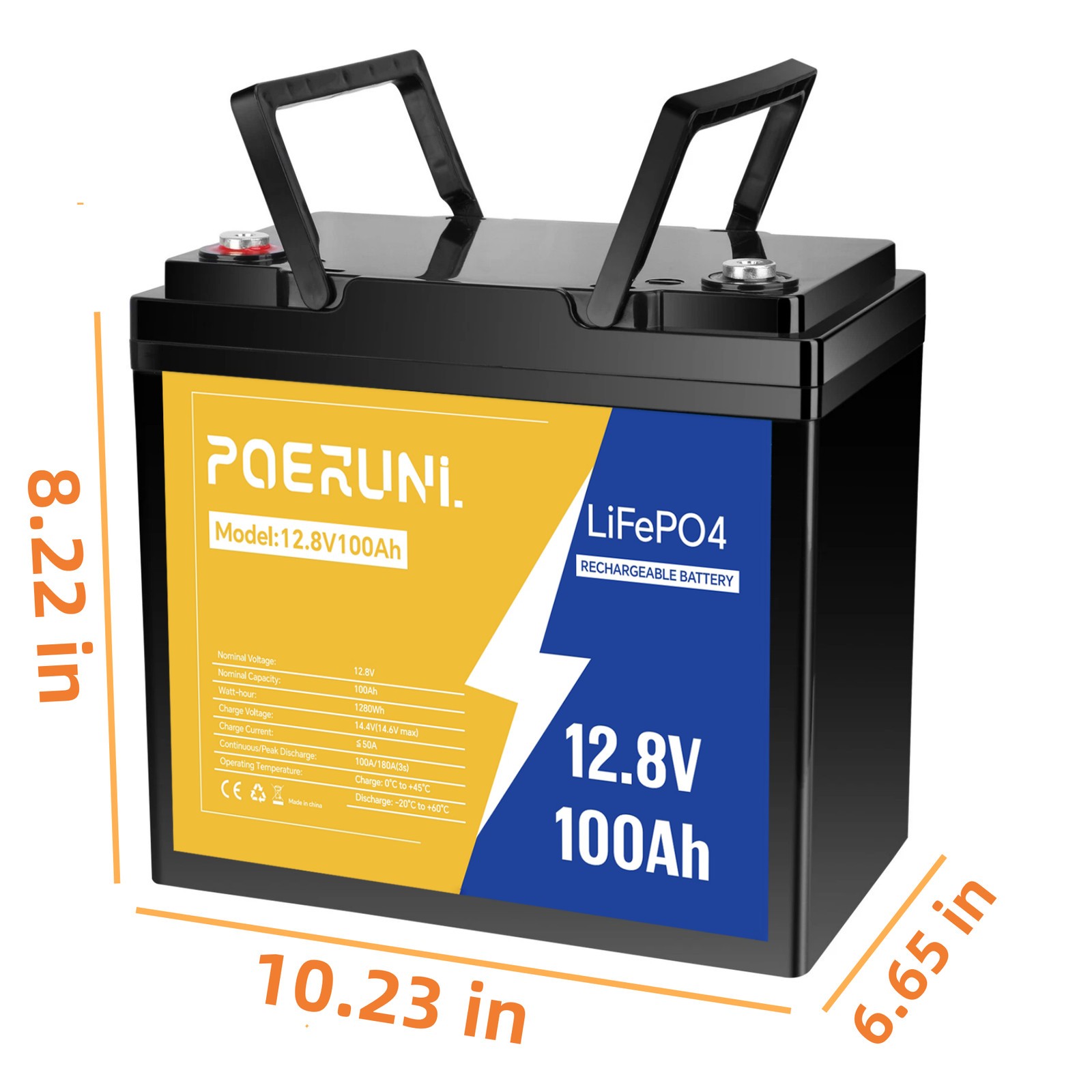 LiFePO4 Lithium Battery 12V 100Ah 200Ah BMS Deep Cycle for Solar Panel RV Campe