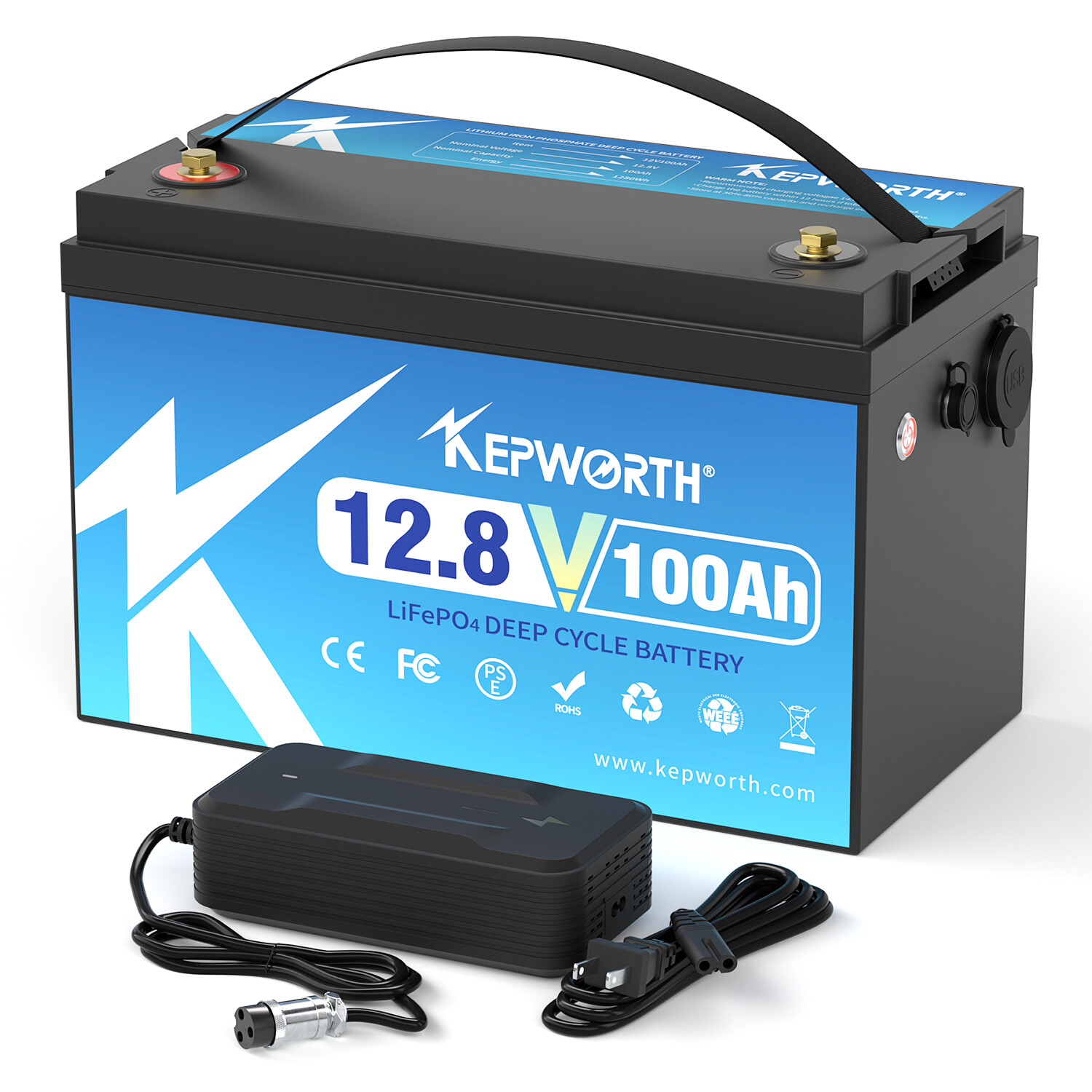 12V 100Ah LiFePO4 Battery BMS Solar 20000+Deep Cycle RV Camper Trolling motor