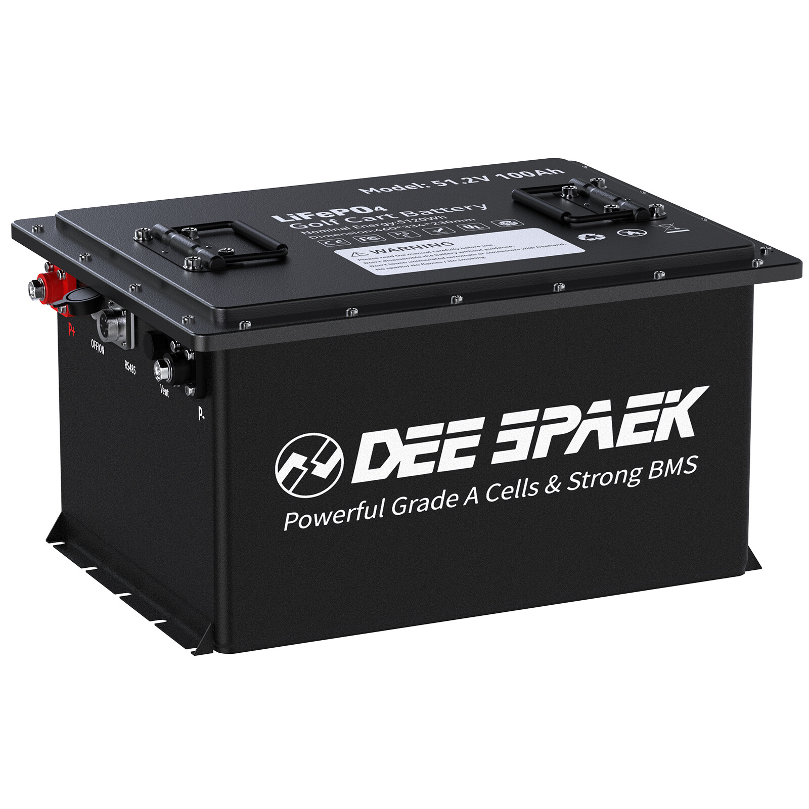 48V 105Ah Battery LiFePO4 Lithium Golf Cart 200A BMS 15000+Cycles +Monit+Charger