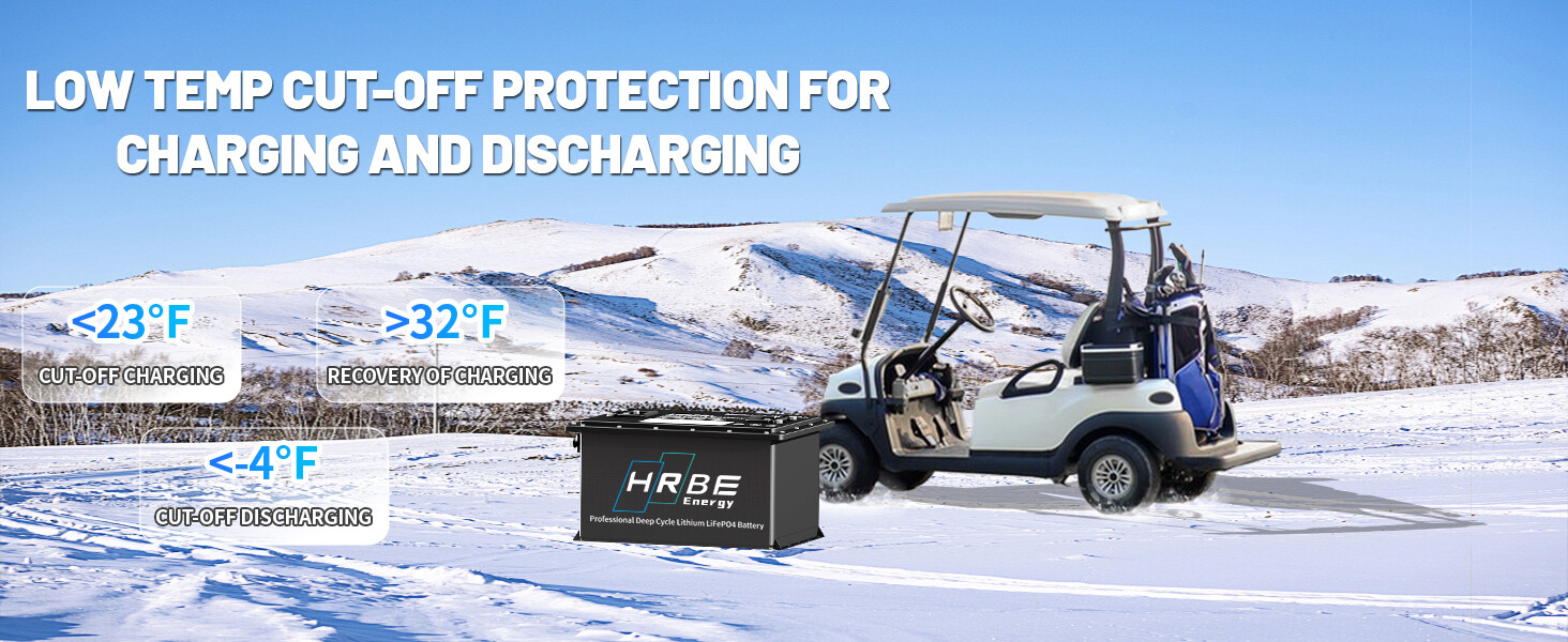 48V 105Ah Battery LiFePO4 Lithium Golf Cart 200A BMS 15000+Cycles +Monit+Charger