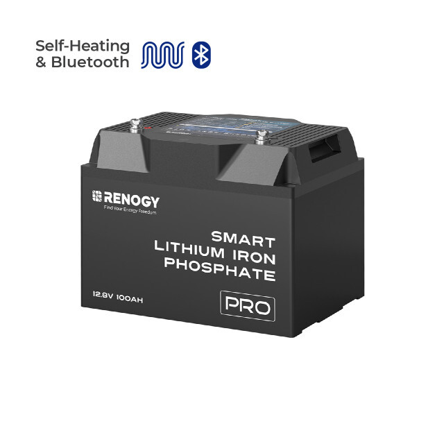 Renogy 12V 300Ah 200Ah 100Ah Self-Heating LiFePO4 Lithium Battery For RV Solar