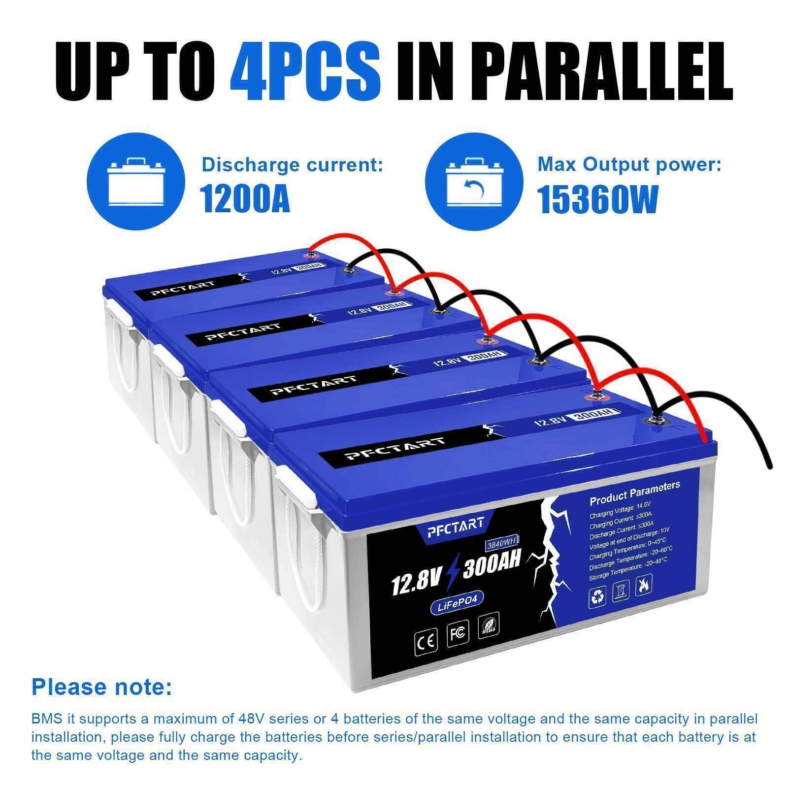 12.8V 100AH 150AH 200AH LiFePO4 Lithium Battery for RV Home Camping Marine
