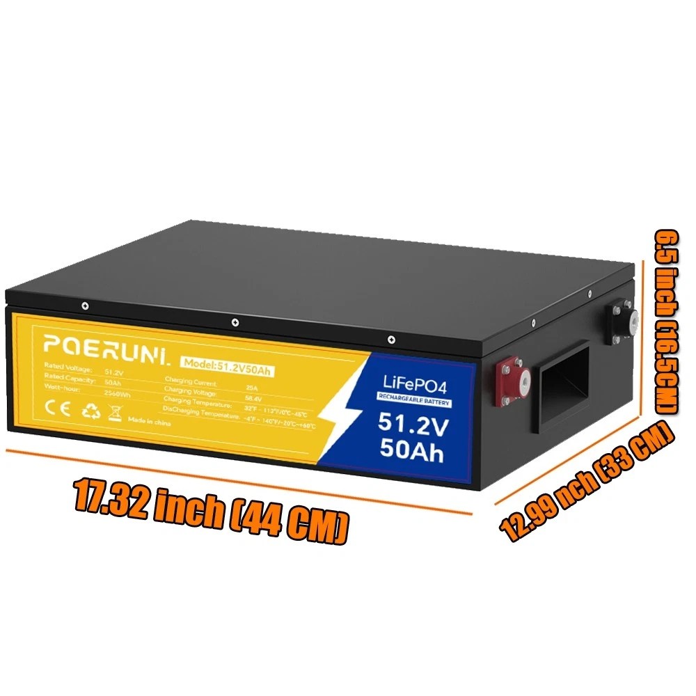 LiFePO4 Battery 12V 100Ah/200Ah/300Ah 48V 50Ah/100Ah BMS for Solar RV Off-Grid