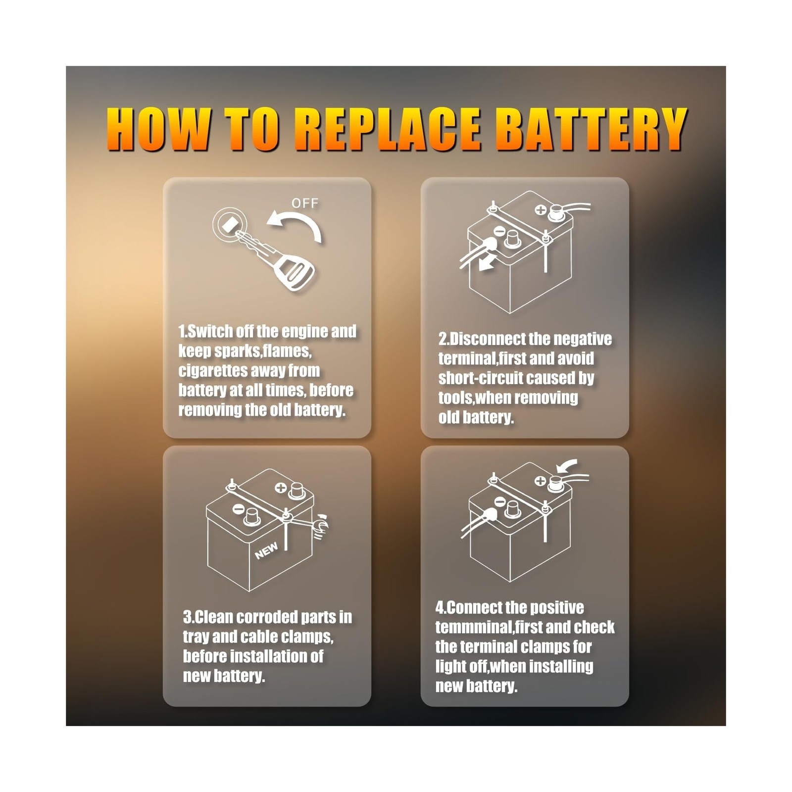 12V BCI Group 47 LiFePO4 Lithium Car Battery 600CCA Lightweight Automotive St…