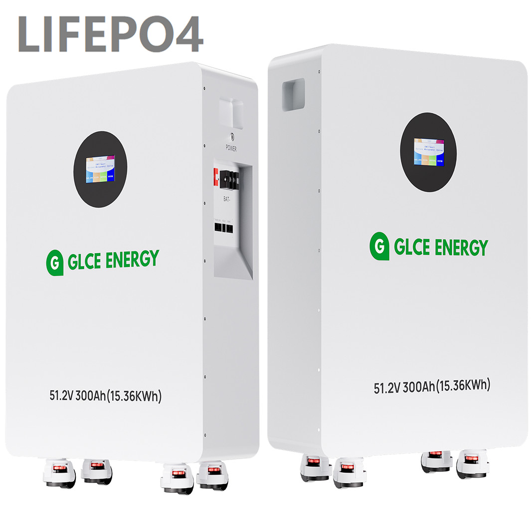48V 300Ah LiFePO4 Lithium Battery 15.36kWh Capacity Bluetooth for Off-Grid Solar