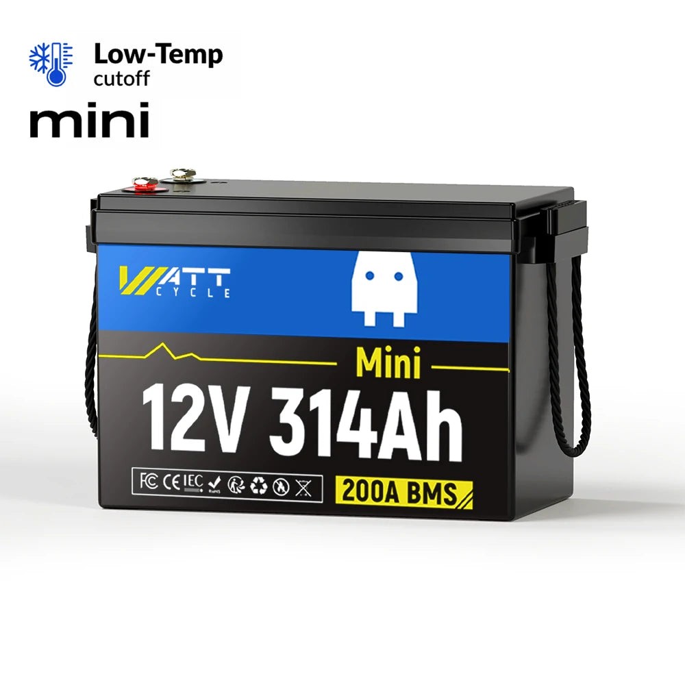 WattCycle 12V 300Ah LiFePO4 Lithium Battery 314Ah Deep Cycle 15000+ RV Camping