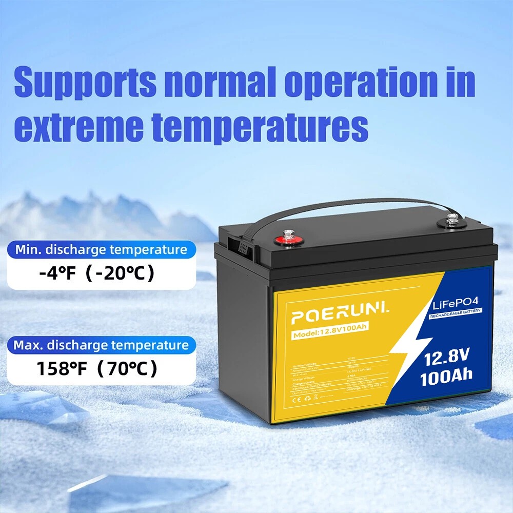 ⚡24V/48V LiFePO4 100Ah-300Ah 4000+Cycles Lithium battery for Solar RV off-Grid