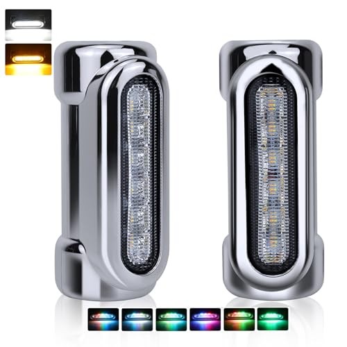 Motorcycle Highway Crash Bar Lights – Multicolor LED Switchback Driving