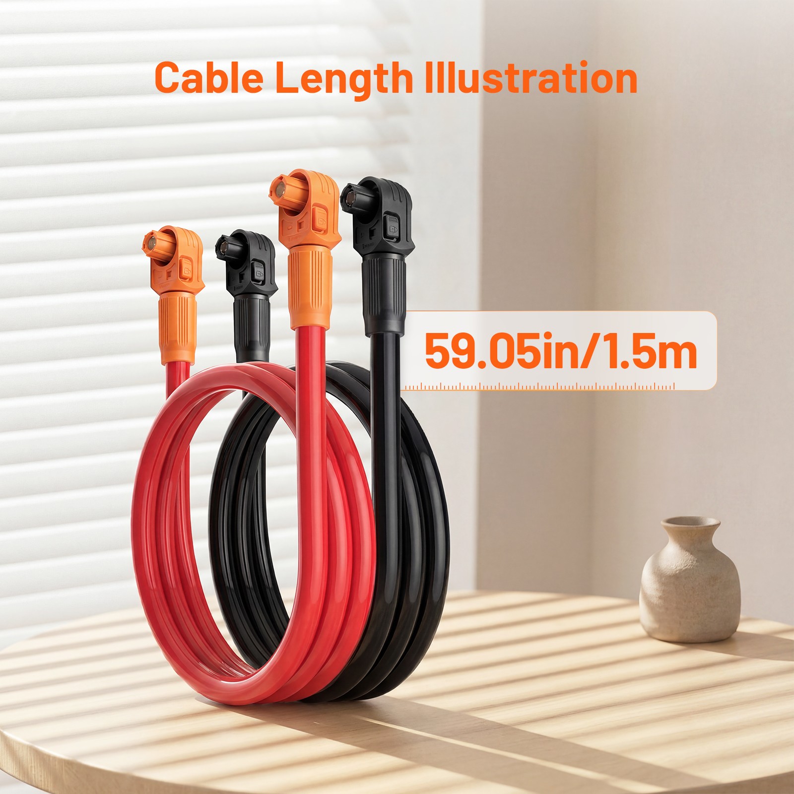 5120Wh 48V 100Ah LiFePO4 Battery +Dedicated Double-ended Quick-Connect Cable