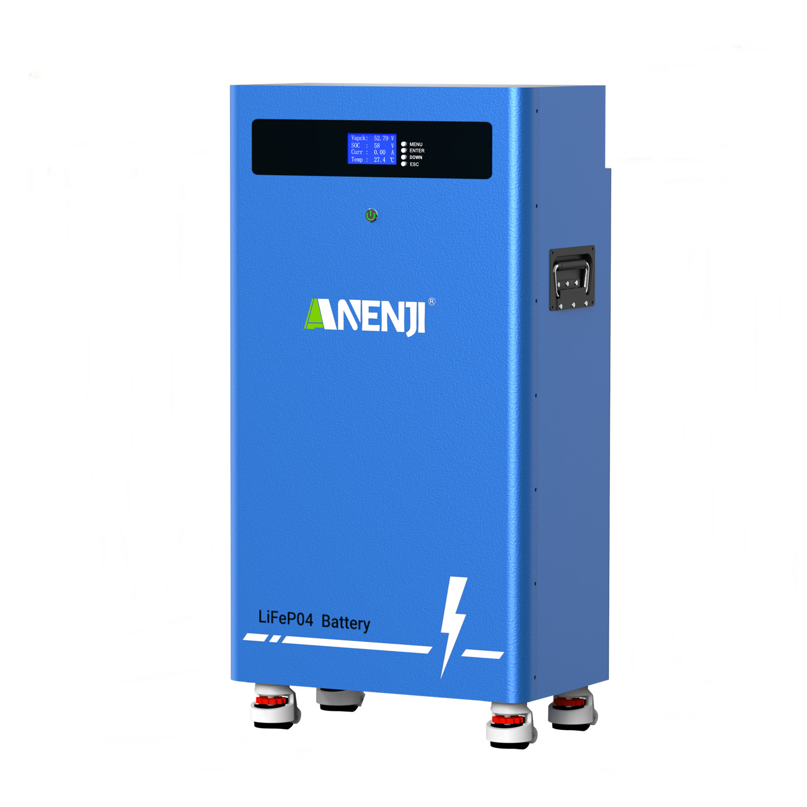 16KWh 314Ah 51.2V LiFePO4 Battery Storage+12KW Hybrid Solar Inverter 120V/240Vac