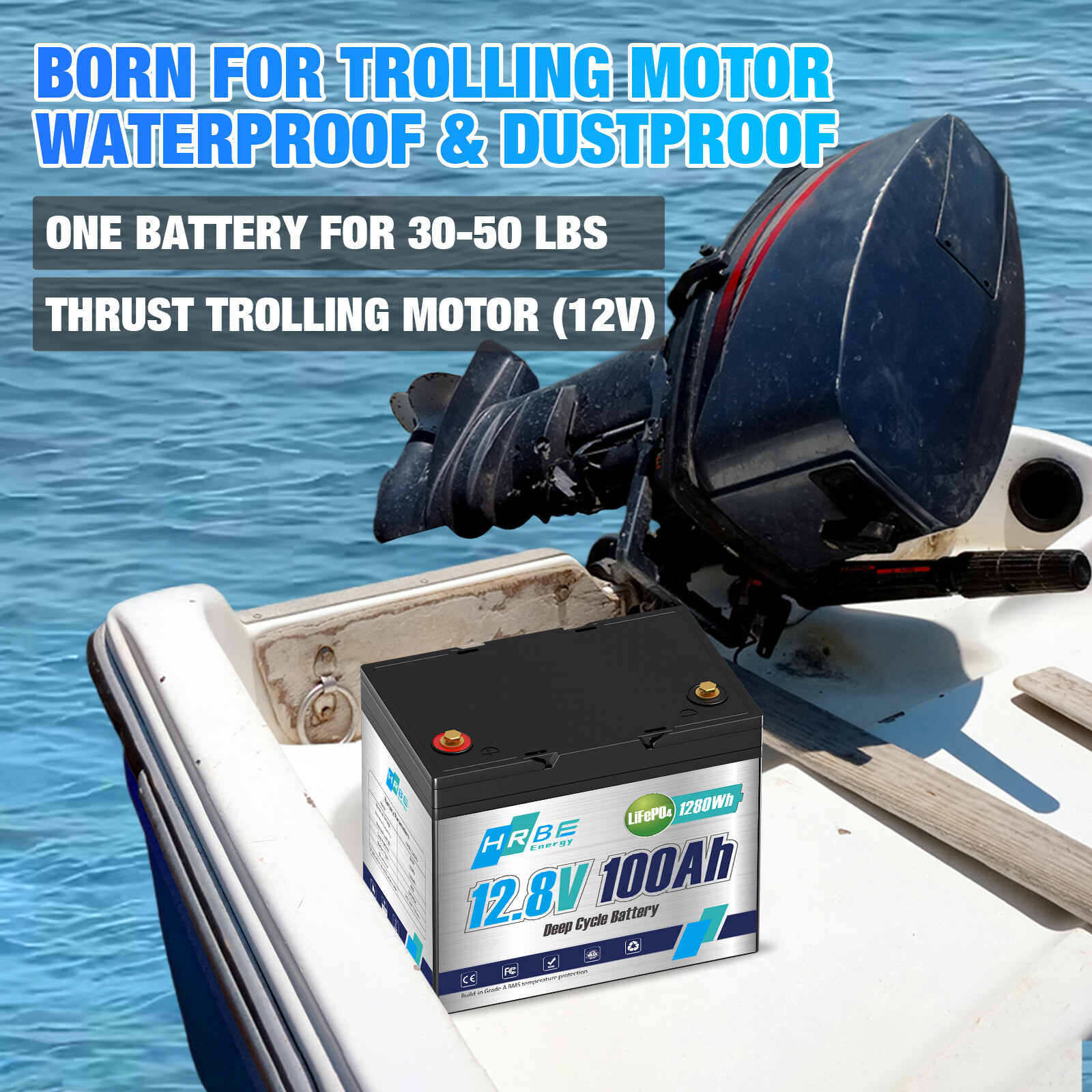 12V 100Ah 200Ah 300Ah LiFePO4 Lithium Battery 6000 Cycle 24V/36V/48V For RV