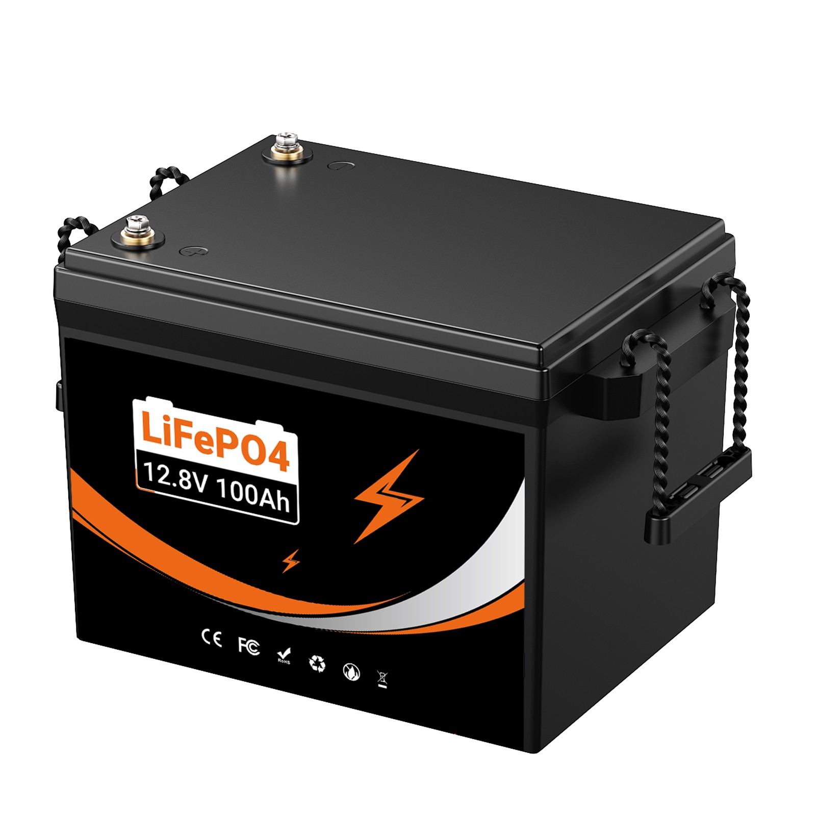 12V/24V 100Ah LiFePO4 Lithium Battery 2400Wh for Solar Marine-Remanufacture NEW