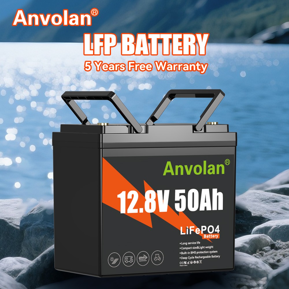 1/2/3X LiFePO4 12V 50Ah DeepCycle 50A BMS Lithium Battery Solar TrollingMotor RV