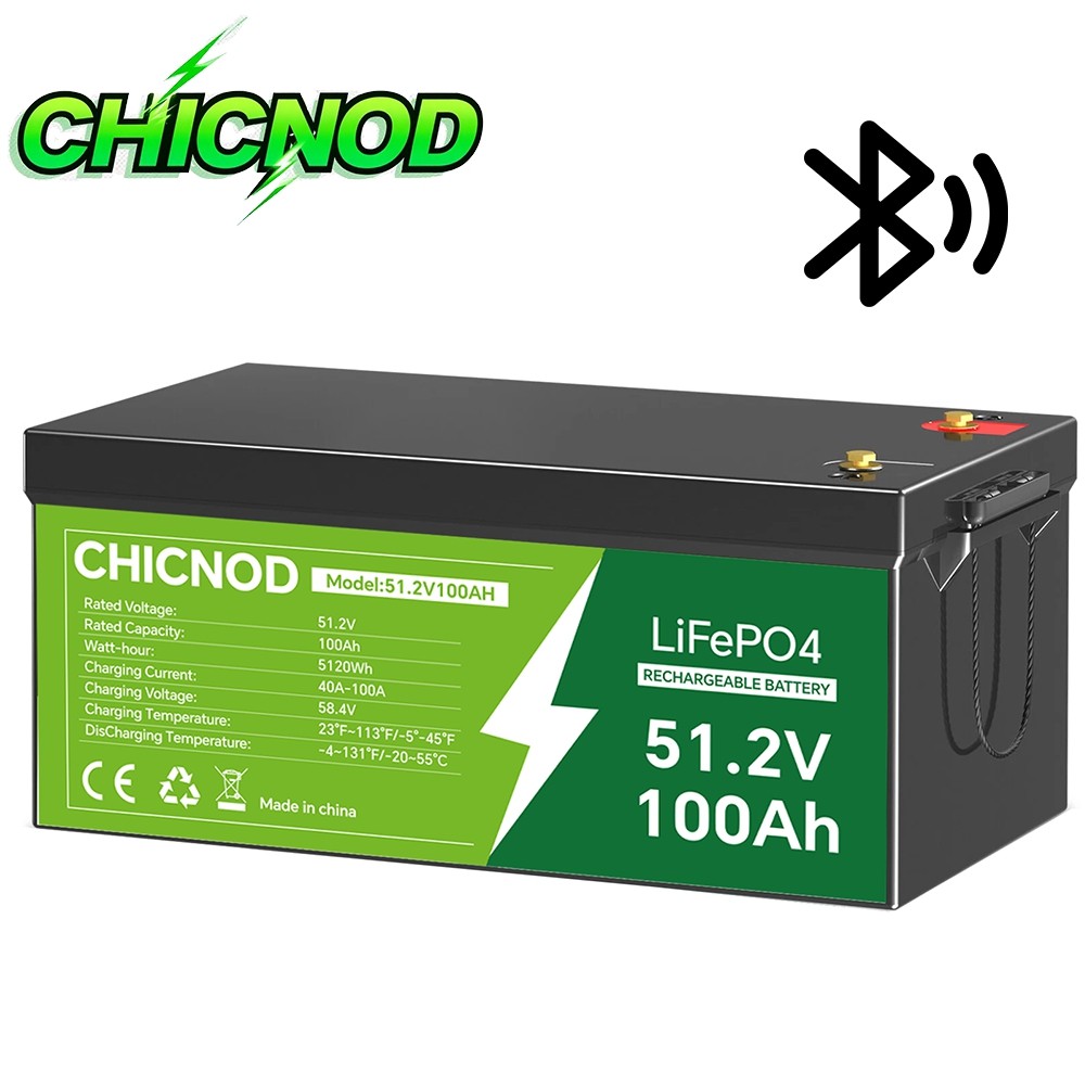 48V 100Ah Lithium Battery LiFePO4 Deep Cycle for Solar Storage Forklift Camper
