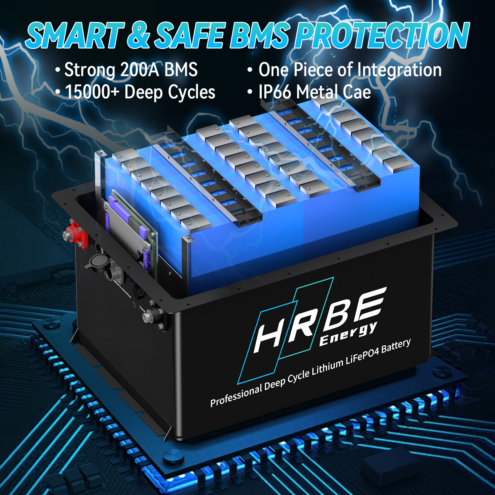 36V 100Ah 48V 100A Golf Cart Lithium LiFePO4 Battery 200A BMS 15000+ Deep Cycle