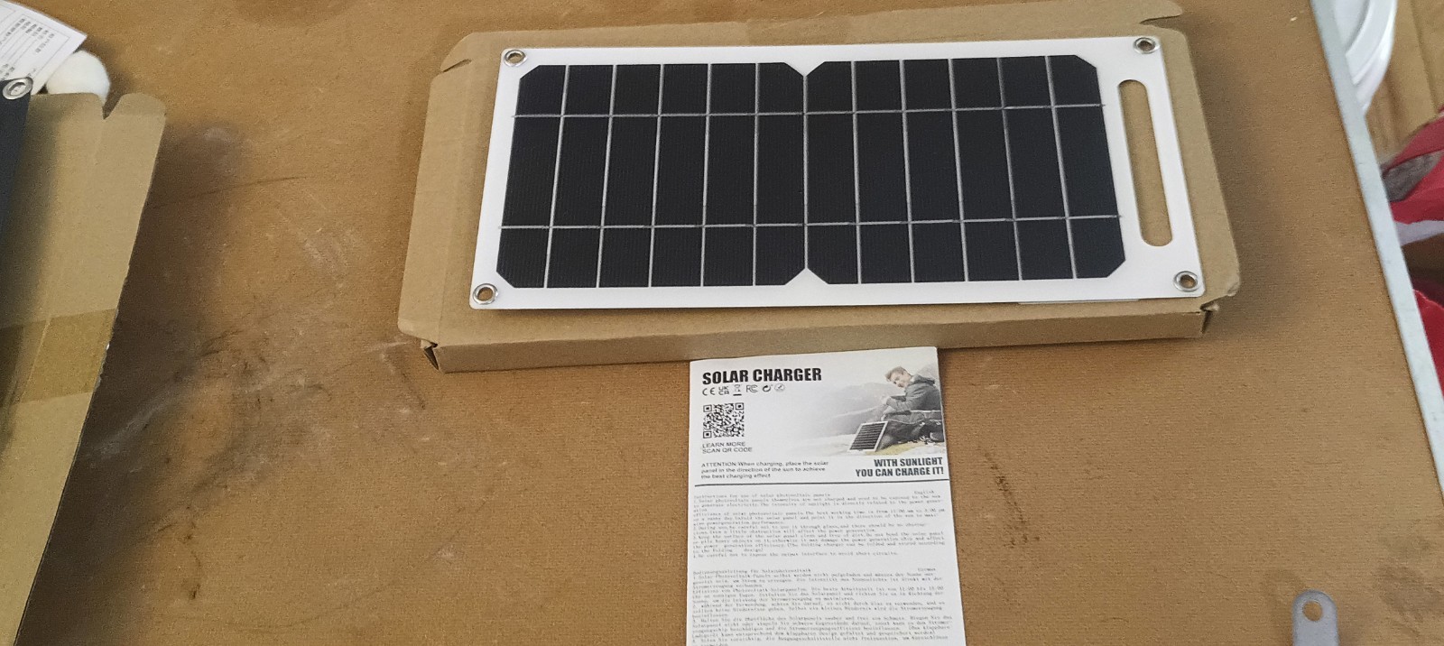 Portable Solar Charger Panel USB Outdoor Camping Hiking Emergency Power Bank Cha