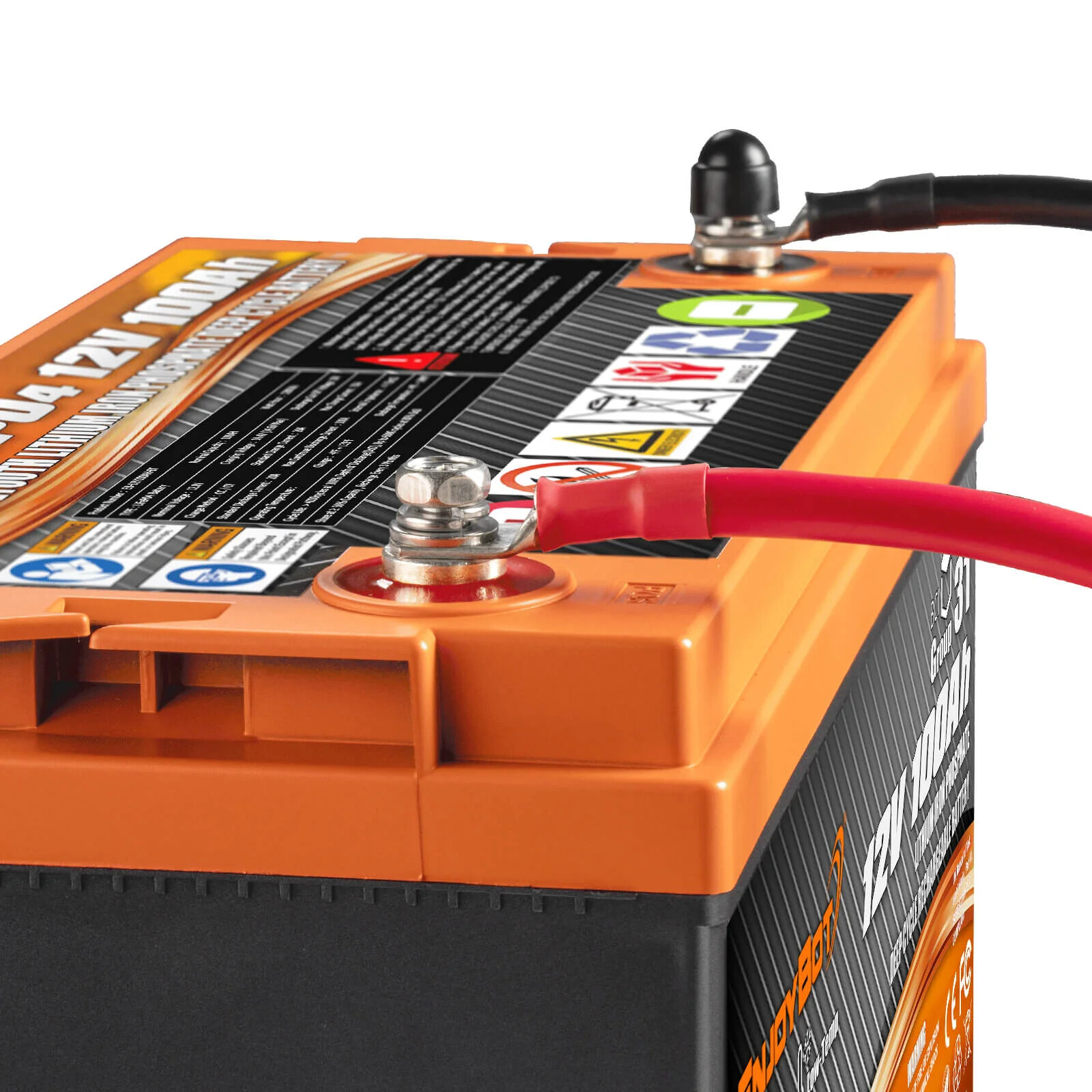 12V 100Ah LiFePO4 Lithium Battery BlueTooth 100A BMS for RV Solar Trolling Motor