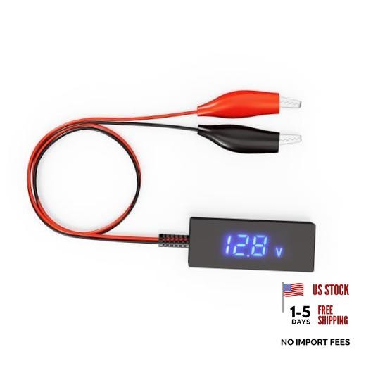 Digital Battery Voltage Tester – Battery Voltmeter with LCD Display and