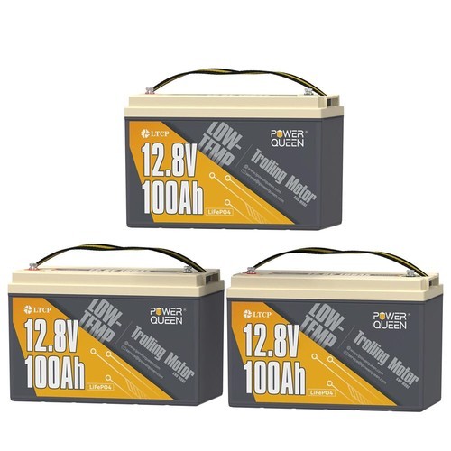 1/2/3/4Pack 12V 100Ah Low-Temp Cutoff LiFePO4 Battery Lithium Trolling Motor lot