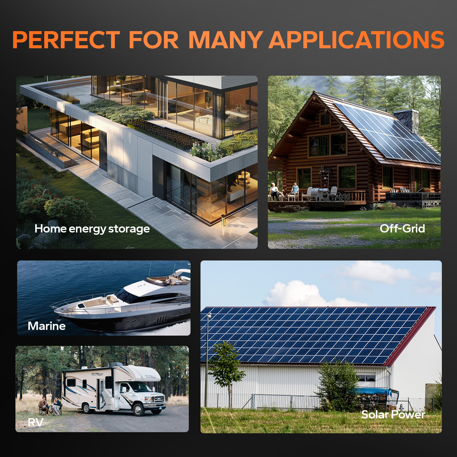 LiTime 24V 280Ah 7168Wh LiFePO4 Lithium Battery For Off-grid Solar Energy Saving