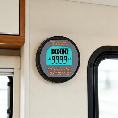 Battery Monitor with Shunt Voltage Ampere Capacity Tester High Precision 350A