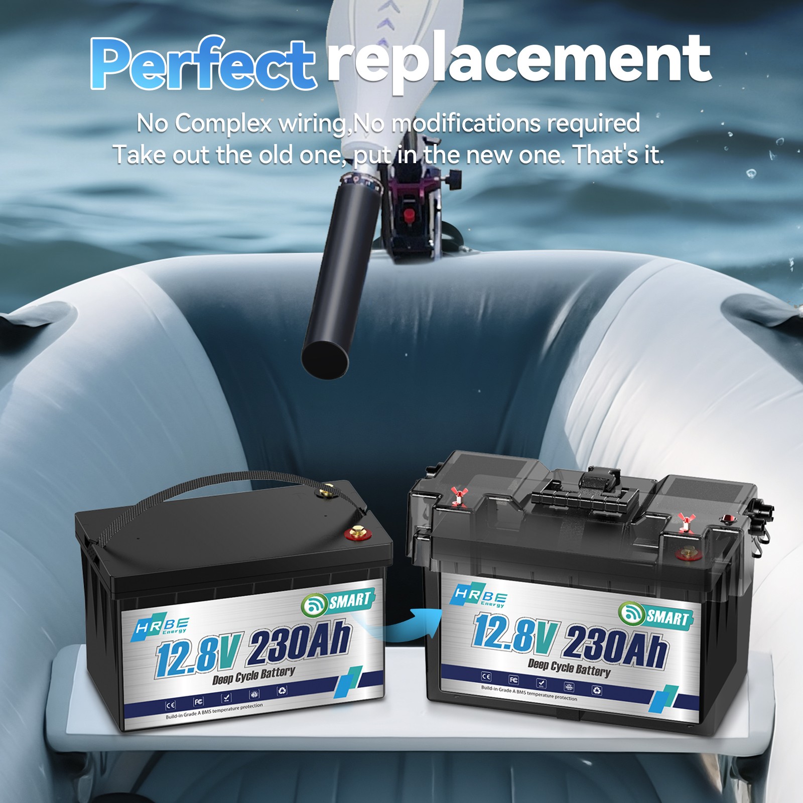 1-4PCS 12V 230Ah Bluetooth Low Temp LiFePO4 Lithium Battery 200A BMS RV Marine