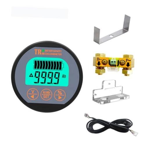 Battery Monitor with Shunt Voltage Ampere Capacity Tester High Precision 0-350A