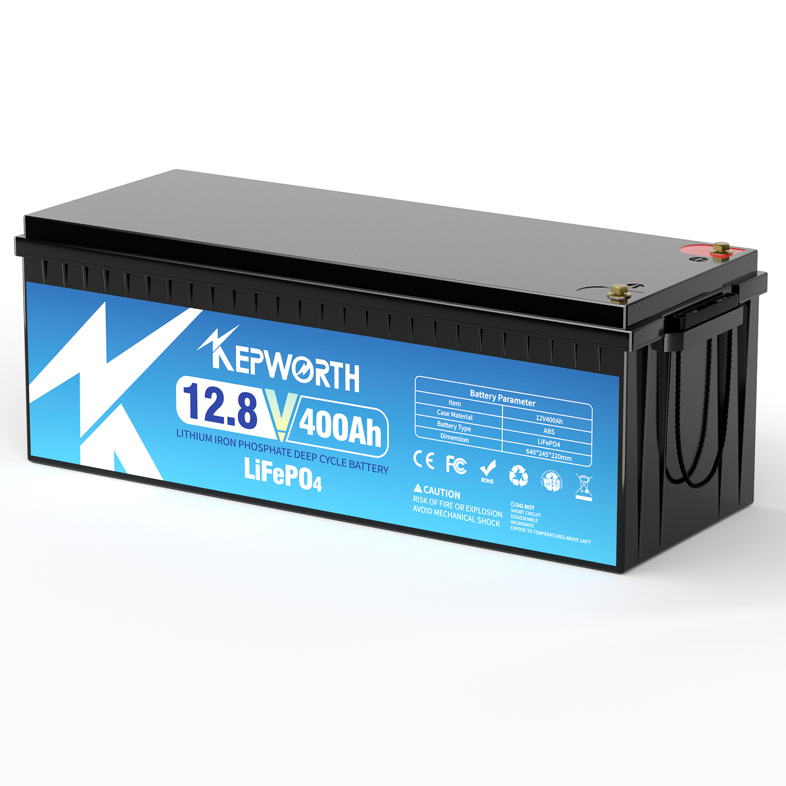 LiFePO4 12V 400Ah Lithium Battery BMS 15000+ Deep Cycles Marine RV Household