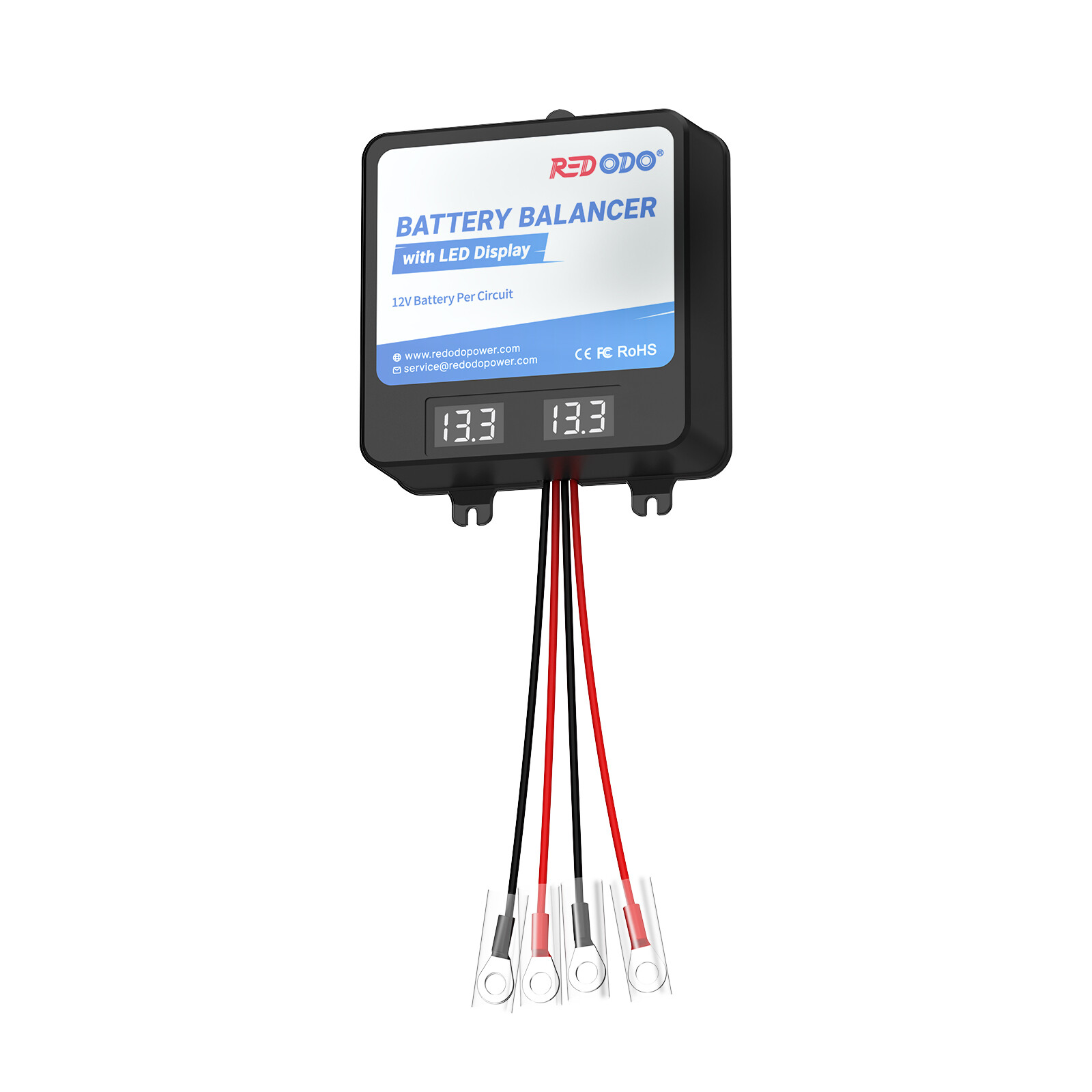 Redodo 24V(2*12V) Battery Balancer w/ LED Display LiFePO4 For Home RV Solar Good