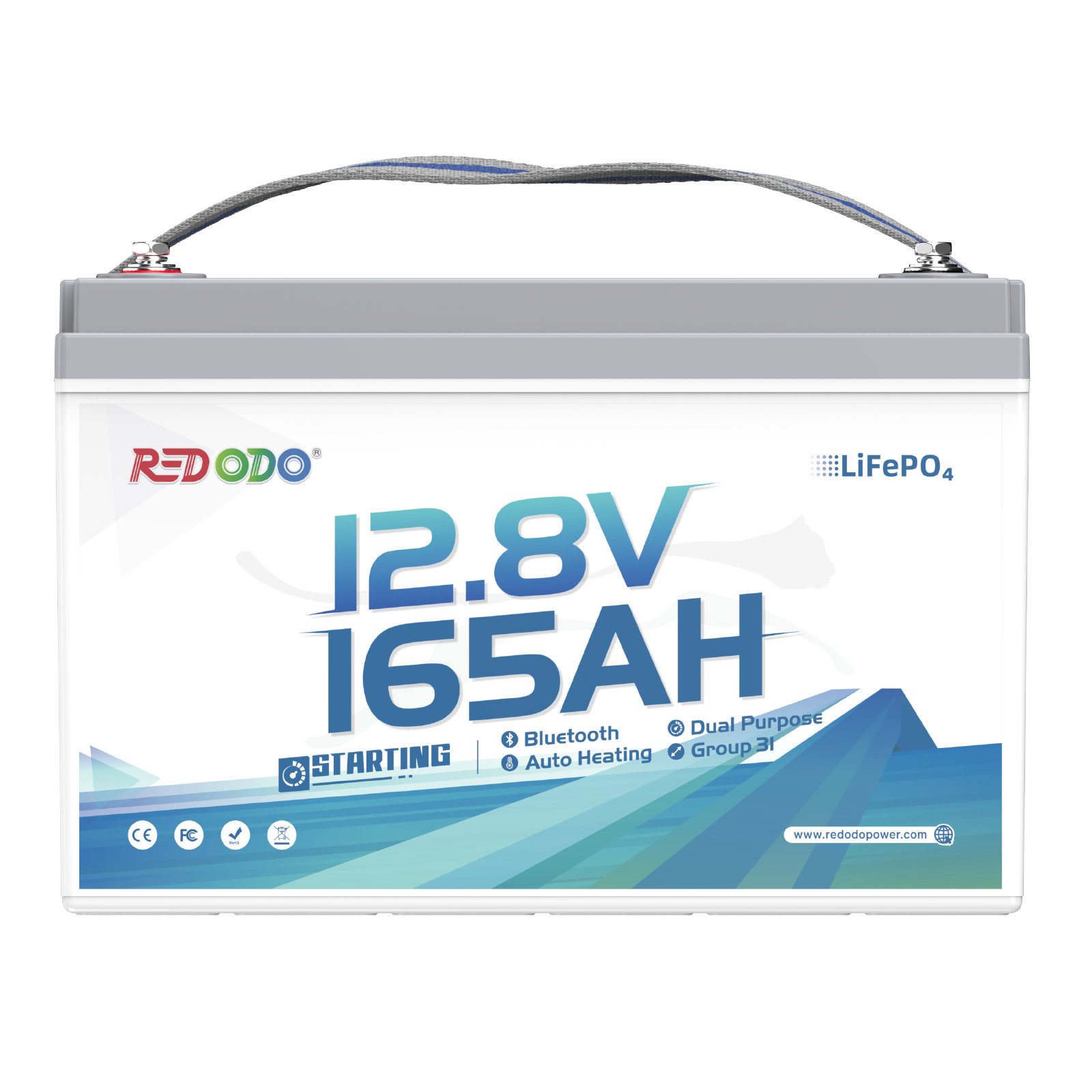 Redodo 12V 165Ah LiFePO4 Dual-Purpose Battery Crank & Deep Cycle 2112Wh -Good